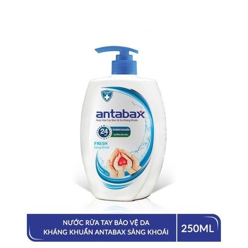 Nước Rửa Tay Bảo Vệ Da Kháng Khuẩn Antabax Fresh Sảng Khoái 250ml