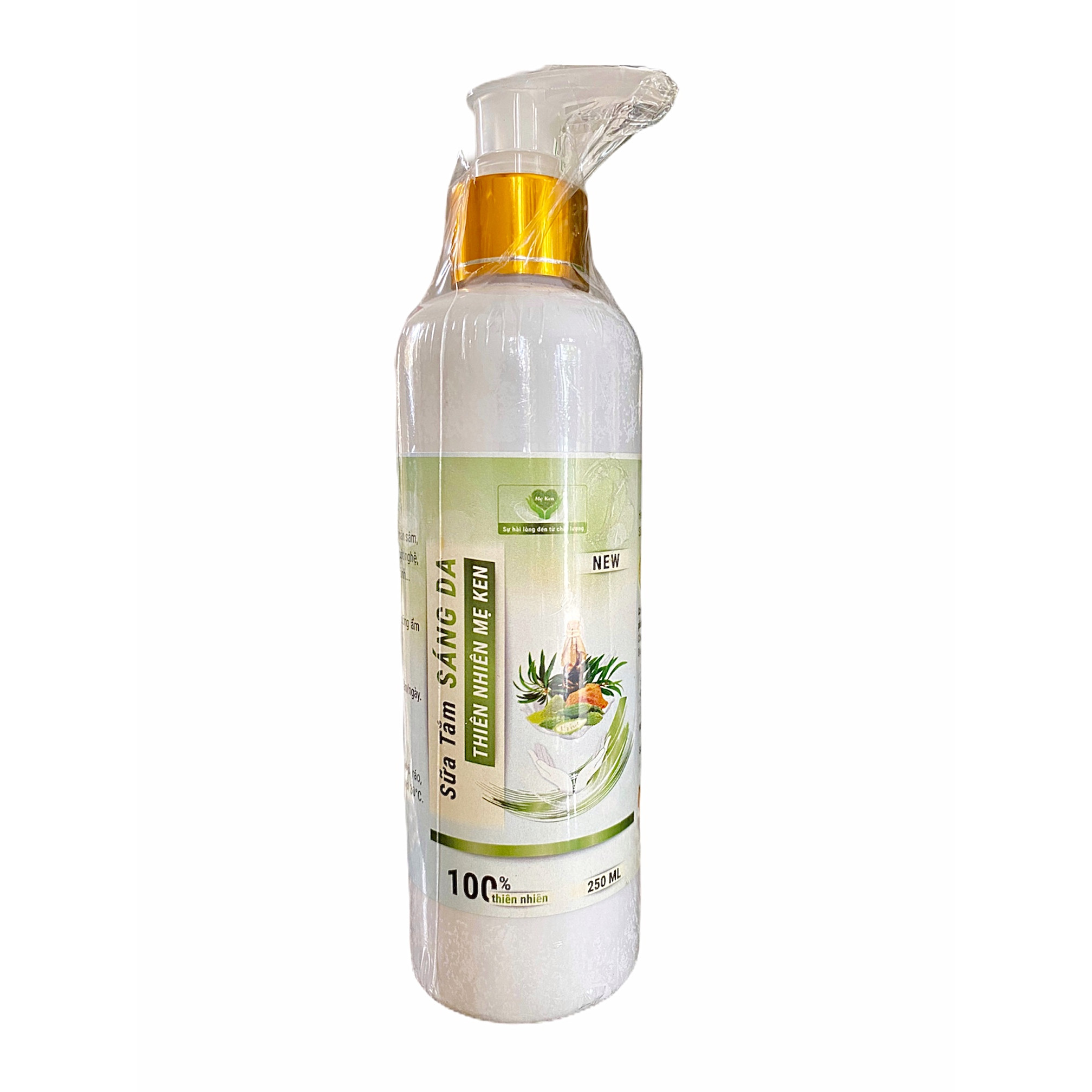 Sữa Tắm Sáng Da Thiên Nhiên Mẹ Ken 250ML - Dưỡng ẩm, trắng da, chống lão hoá, mờ thâm