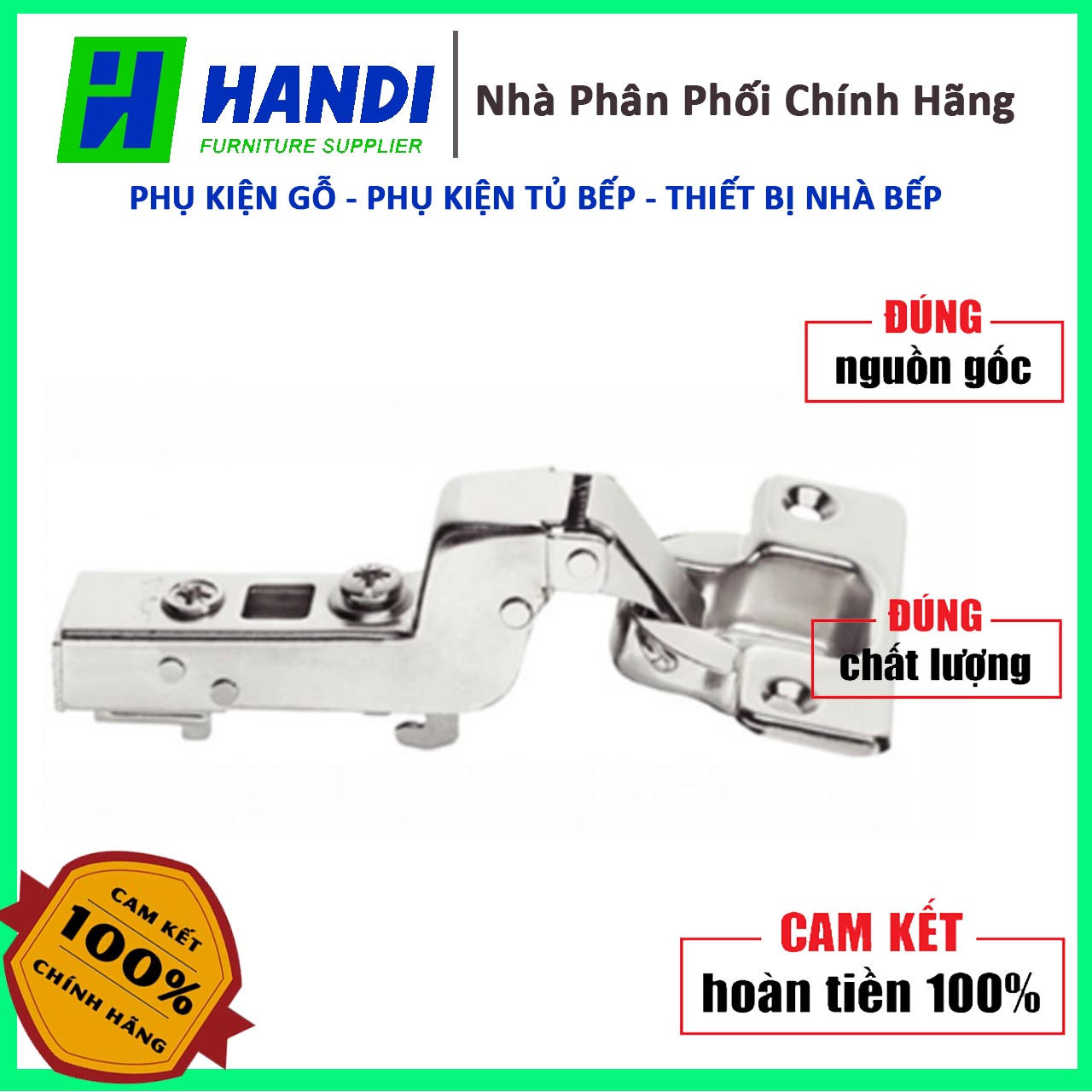 Bản lề giảm chấn trùm ngoài Hafele 311.01.500