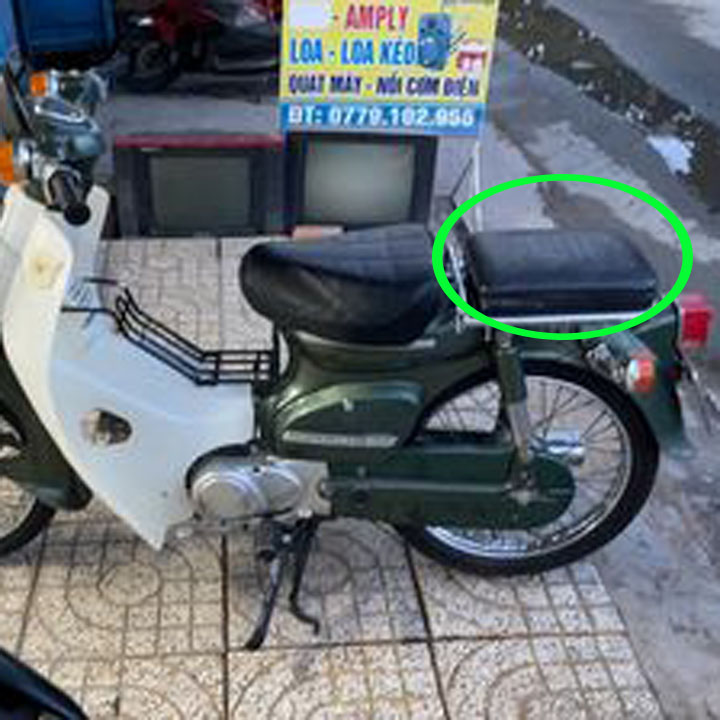 Yên đệm sau dành cho xe CUB 82, 81 và 50cc - TKB-8527