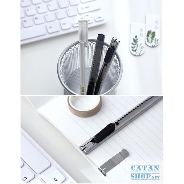 Dao Rọc Giấy, Cắt giấy văn phòng phẩm tiện dụng bằng kim loại , thép không rỉ, GD182-DaoRG