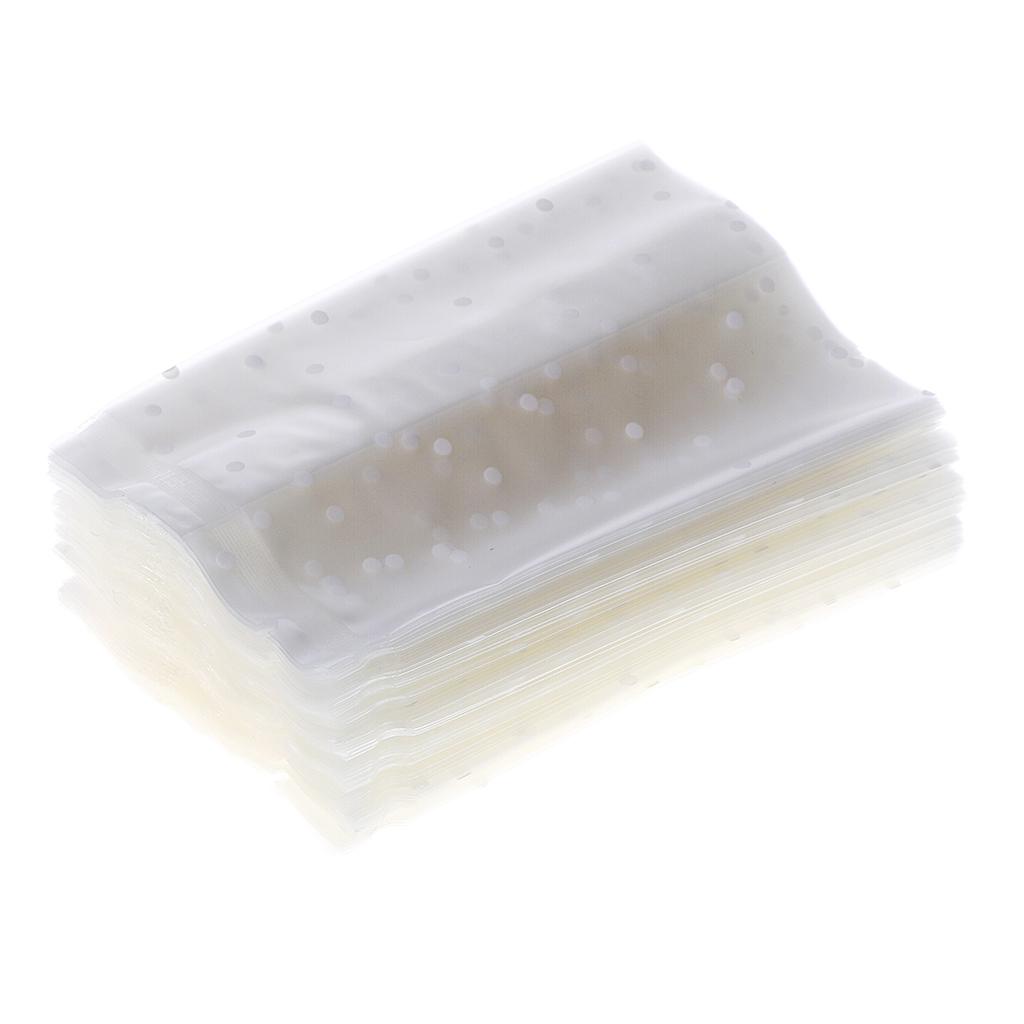 Set 100 Túi Đựng Bánh Quy / Kẹo Bằng Nhựa Trong Suốt Không Độc & Không Mùi