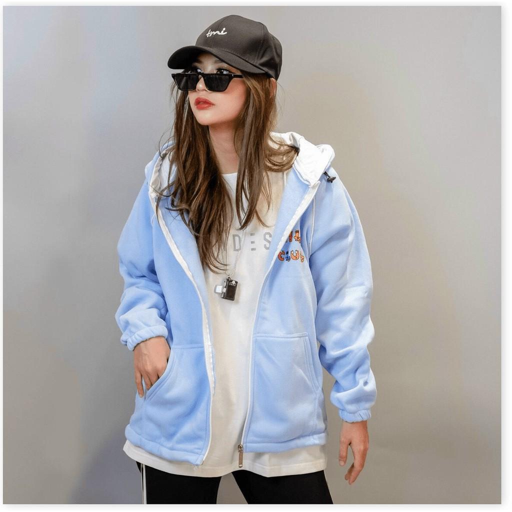 ÁO KHOAC NỈ HOODIES DÂY KÉO CỰC CHẤT