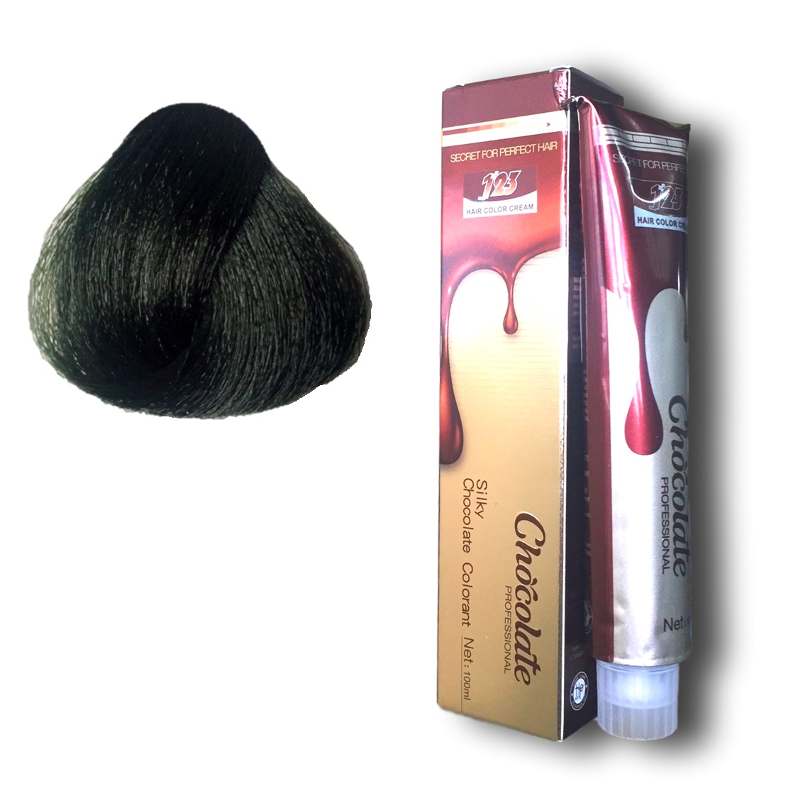 Thuốc nhuộm tóc màu nâu rêu 6.2 hương Socola 123 Chocolate Color Cream 100ml