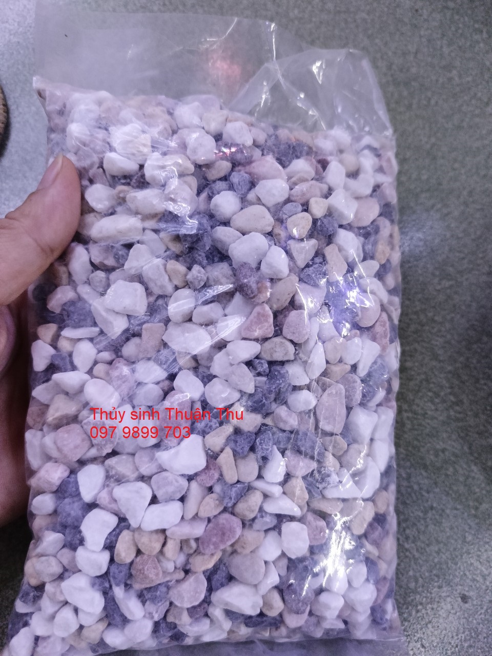 1kg Sỏi Nhiều Màu Size 6-12 mm Trang Trí Tiểu Cảnh, Chậu Cây, Hồ Cá cảnh