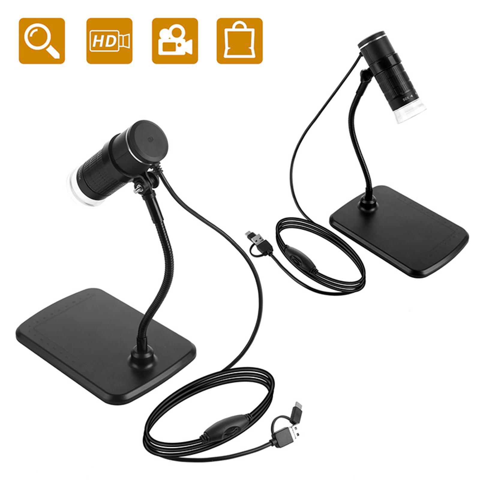 1000x USB Digital Microscope, Phone Microscope, Camera Phones Magnifier, Portable 8 LED Inspection Camera HD for Android Smartphone