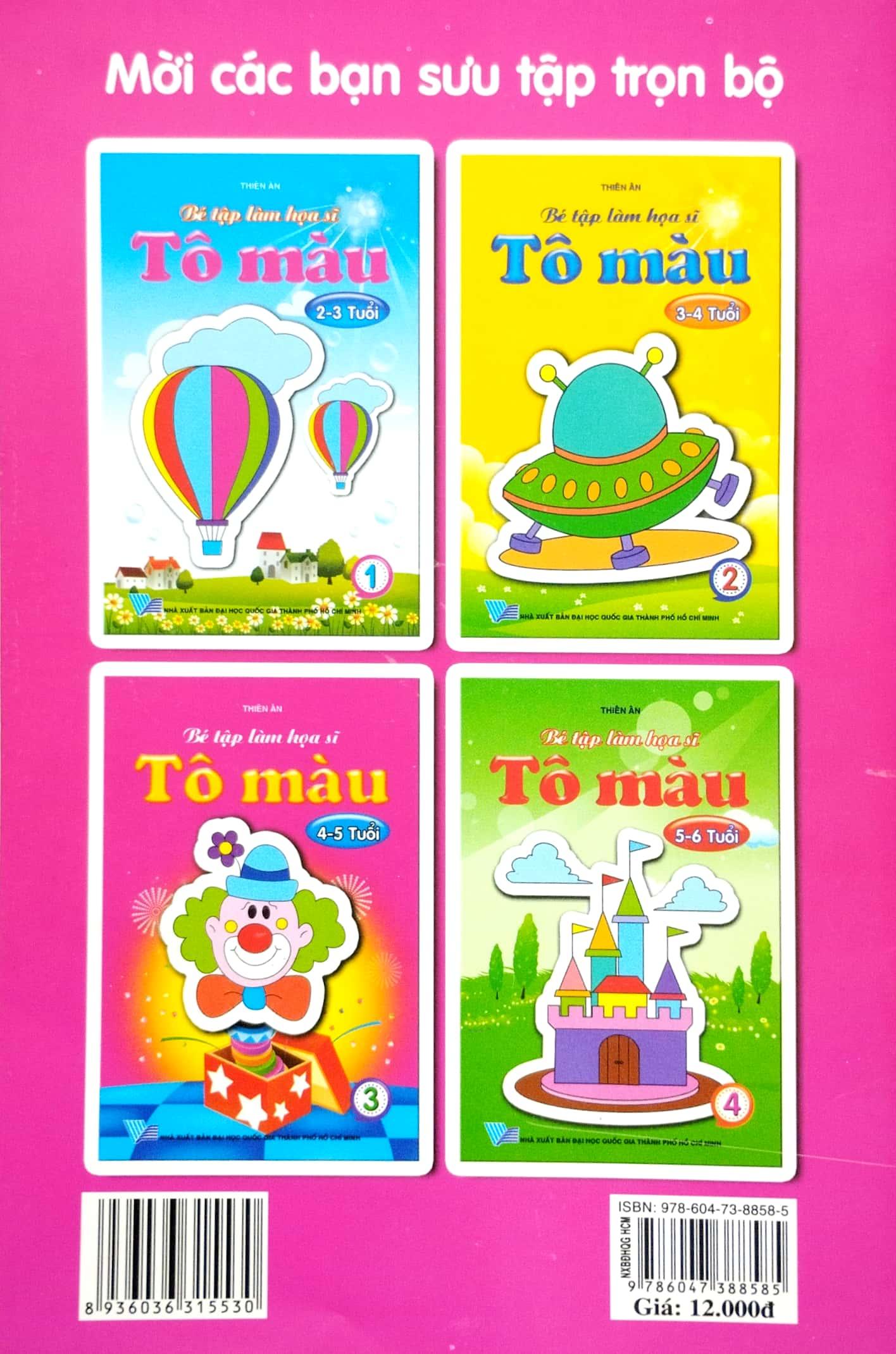Bé Tập Làm Họa Sĩ - Tô Màu 3 (4-5 Tuổi)
