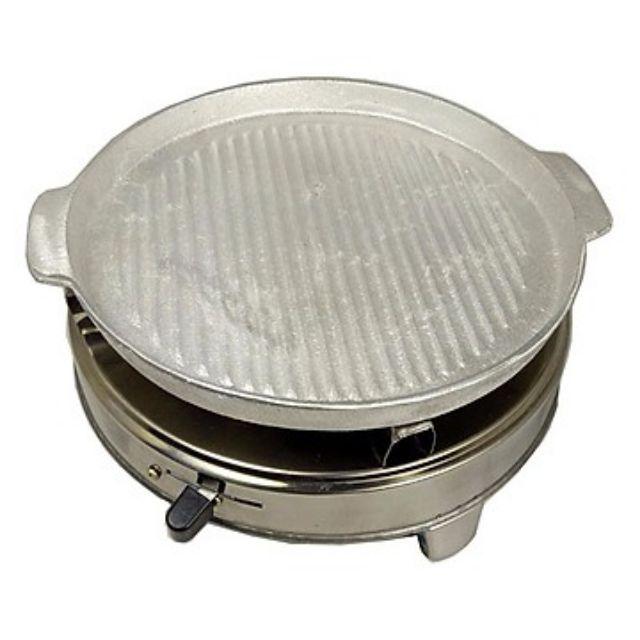 Compo chảo gang nướng + bếp cồn Inox