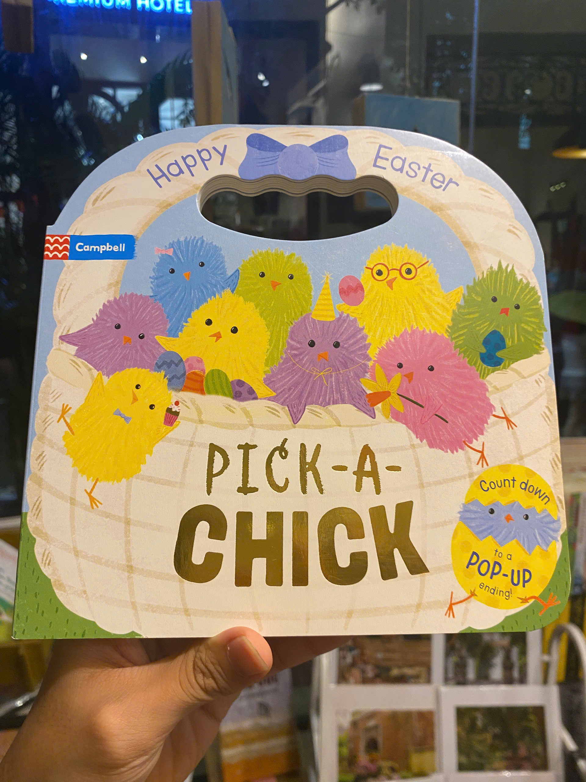 Sách - Pick-a-Chick: Happy Easter (Campbell Books) | English Children Book / Colorful Illustrated
