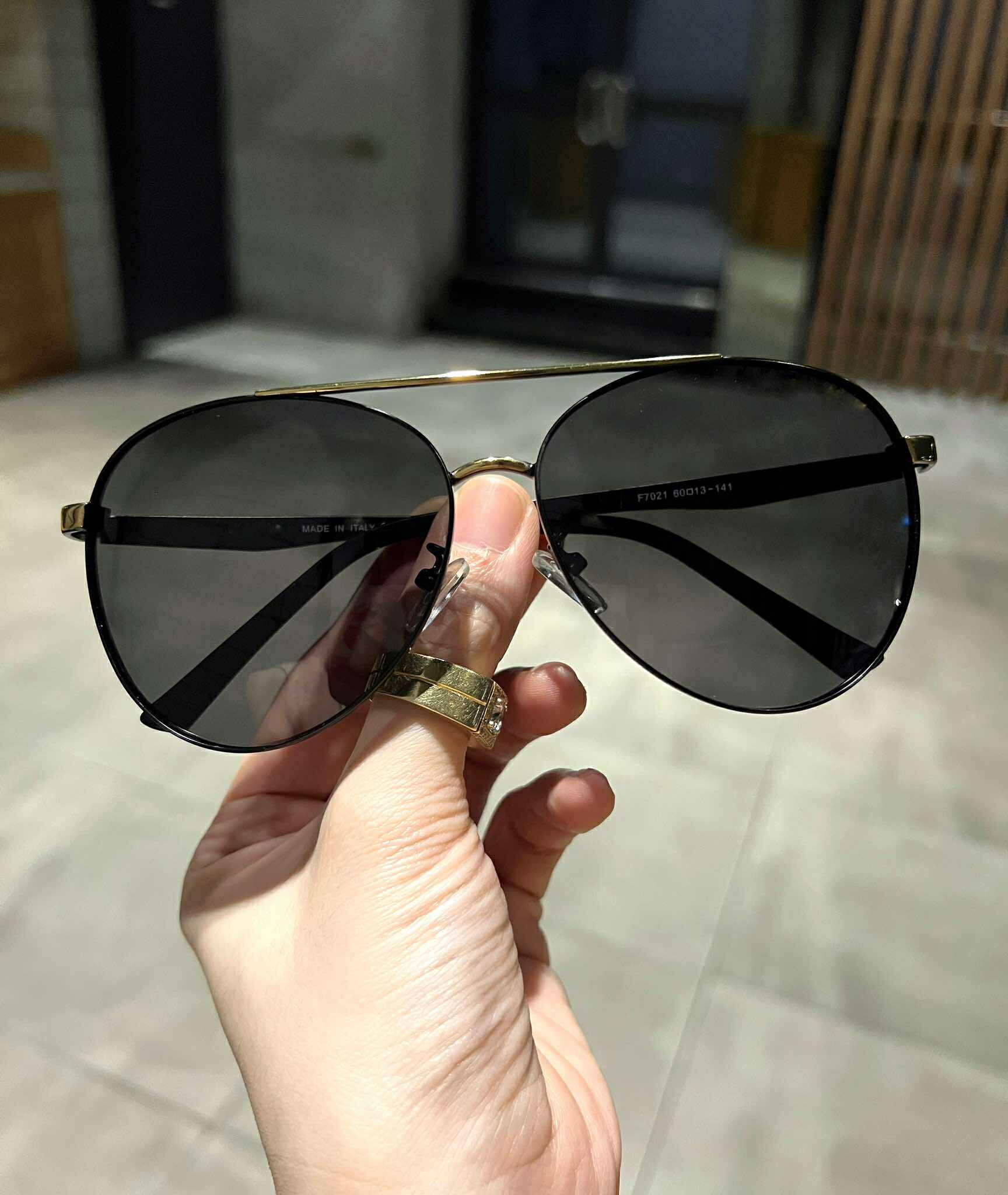 Kính râm cao cấp cho nam Mắt kính phân cực chống chói chống lóa kiểu dáng phi công