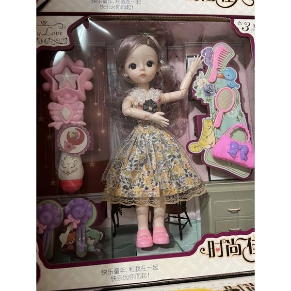 Búp bê siêu xinh 30cm có khớp kèm phụ kiện có đèn