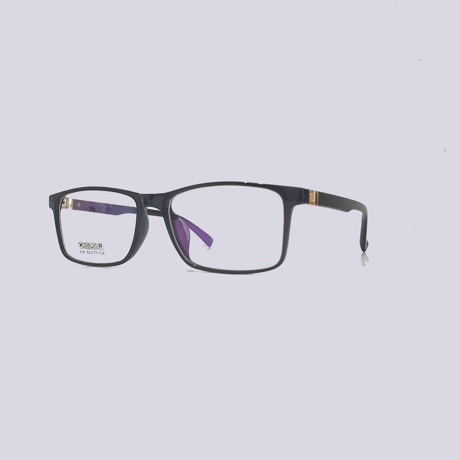 Gọng Kính Cận Nhựa Dẻo Dáng Vuông Basic Lani 214