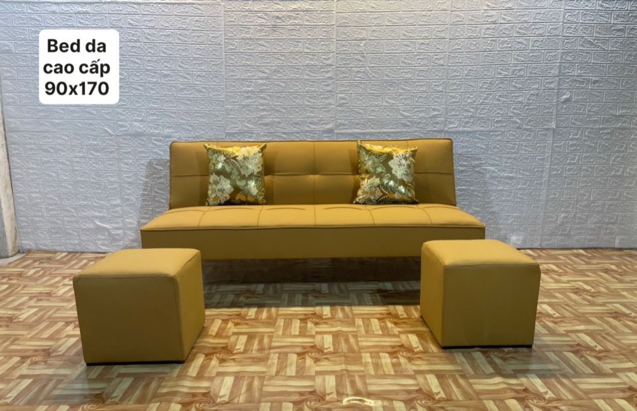 Bộ sofa bed không tay 1m7 tiện lợi Tundo chung cư, căn hộ giá rẻ