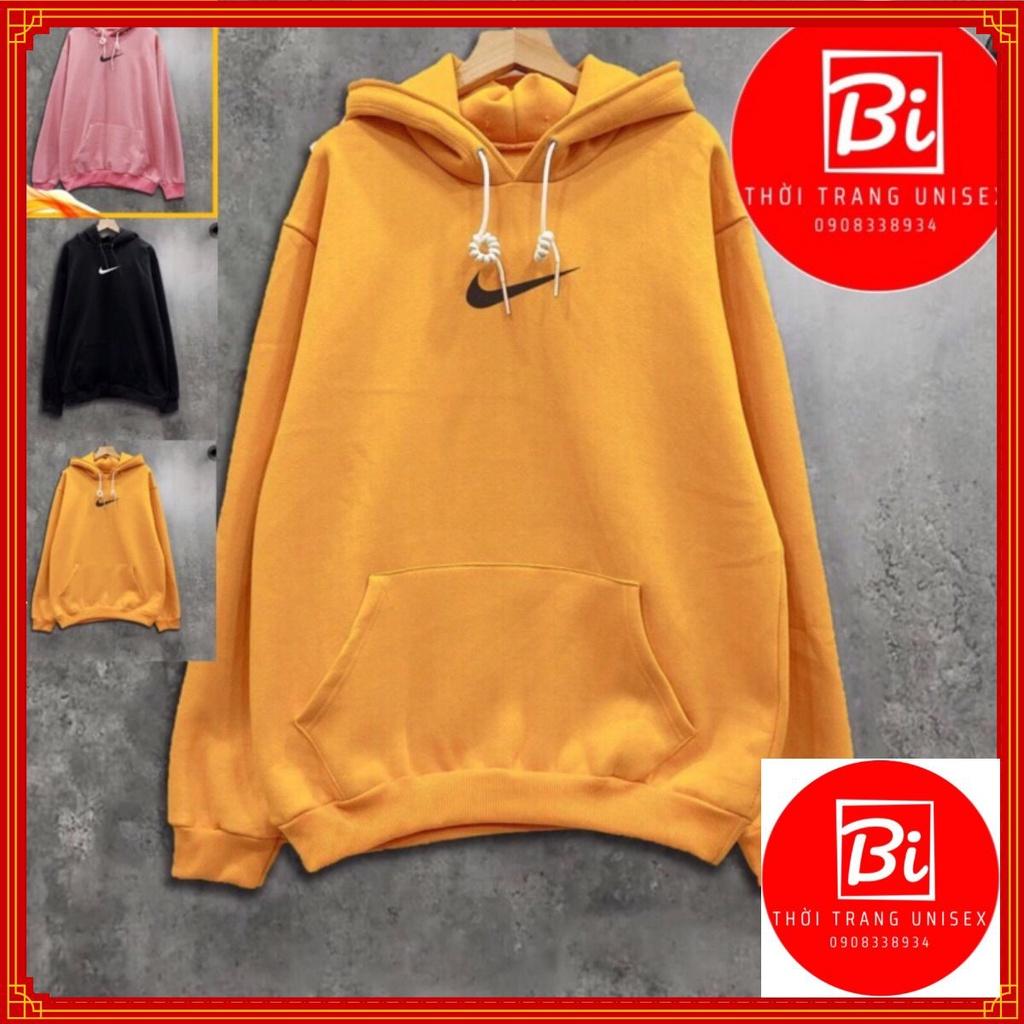 Áo Hoodie Nỉ Ngoại Thêu LoGo_Chất Nỉ Bông Dày Dặn_Form Tay Dơi Phồng_Nón Rộng 2 Lớp_Unisex Nam Nữ Ok