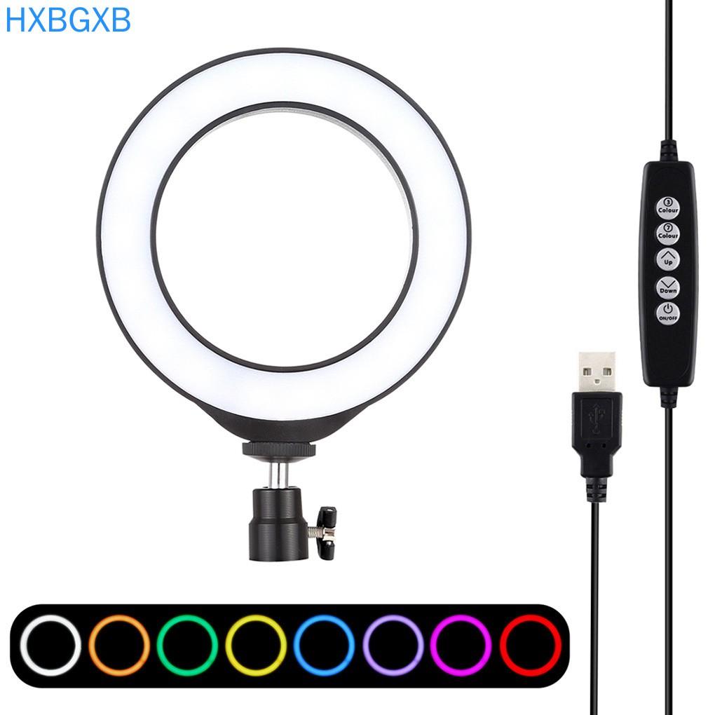 Vòng Đèn Led Tròn Hxbg - 4.7 Inch Rgbw Kèm Phụ Kiện Cho Máy Ảnh