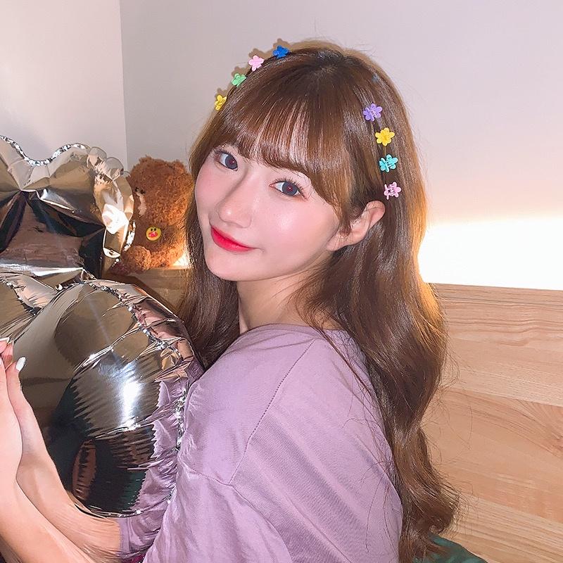 Set 10 kẹp tròn nhỏ xinh sắc màu dễ thương cá tính Tatitava