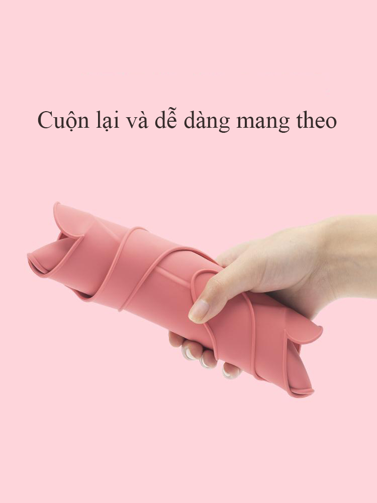 Yếm Ăn Dặm Silicon cao cấp và Combo 2 túi nhai ăn dặm Chống Hóc  Silicone có thể điều chỉnh xoay ép thức ăn cho bé có nắp đậy