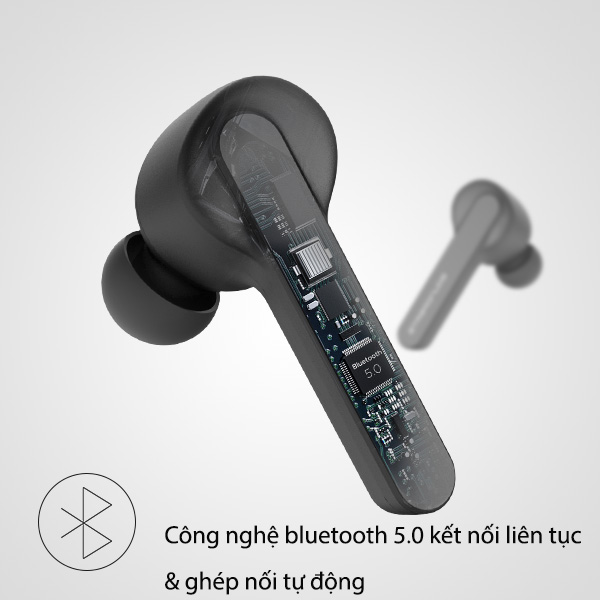 Tai Nghe Bluetooth Earbuds SoundPeats TrueCapsule có thiết kế công thái học và 3 kích thước của eartip mang lại sự vừa vặn thoải mái và cực kỳ chắc chắn - Hàng Chính Hãng