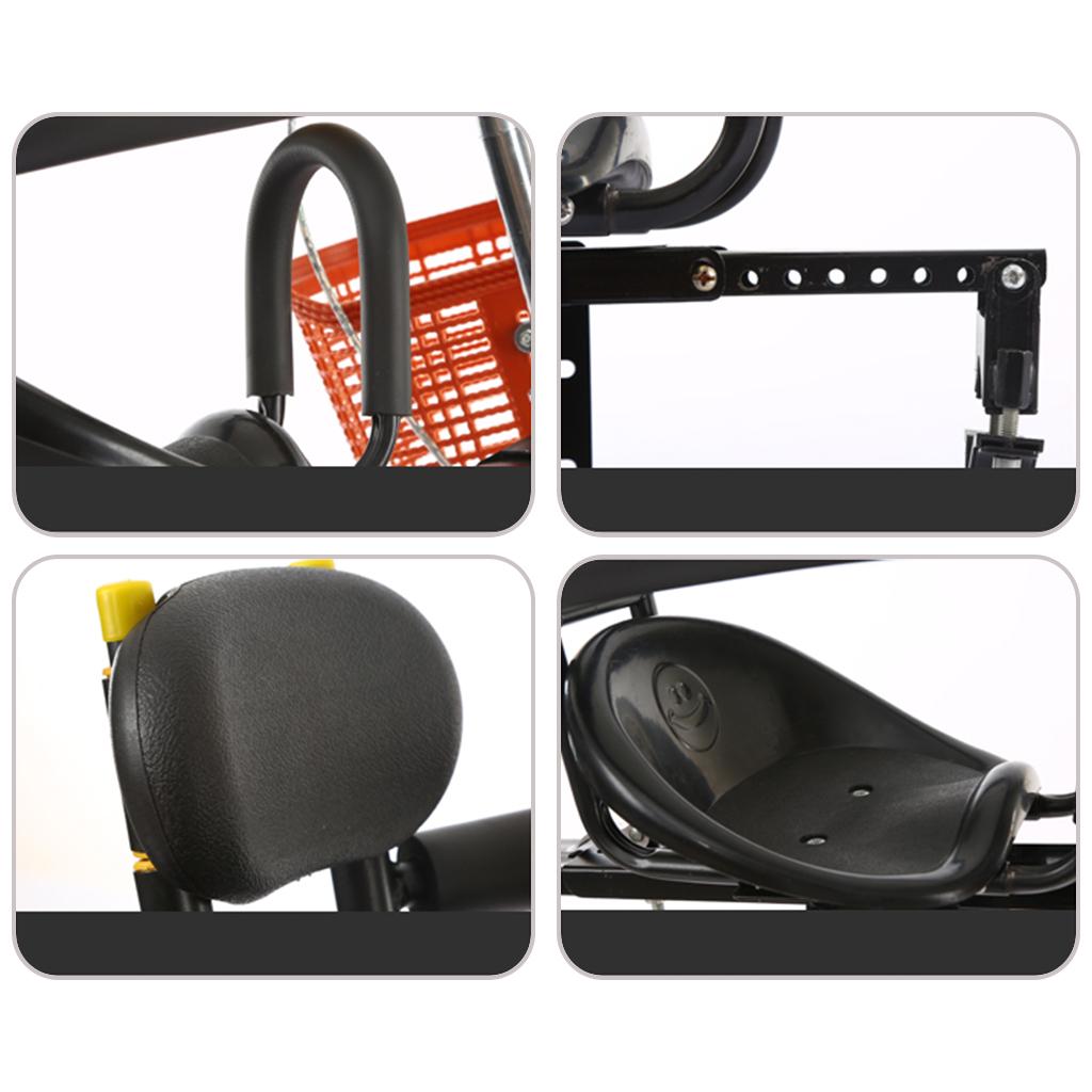 Child Kids Safety Seat for Bike Bicycle Front Mount Stable Carrier & Pedals