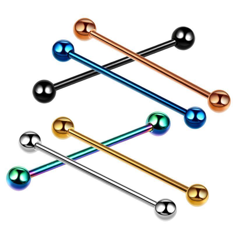 6Pcs Labret Stud Lip Ring Ear Tragus Helix Piercing Earring Barbell Jewelry