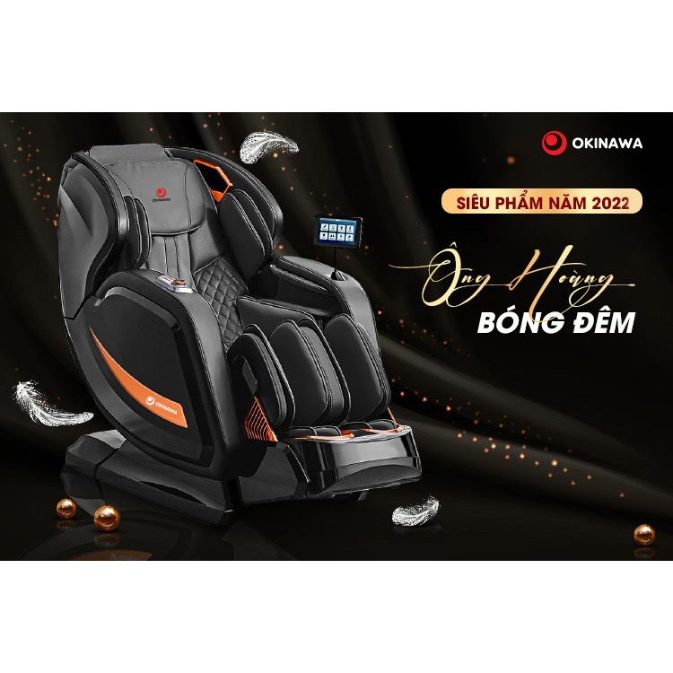 GHẾ MASSAGE OKINAWA LEGACY S-801 - CON LĂN MASSAGE 5D