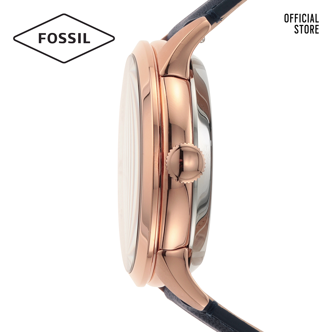 Đồng hồ nam FOSSIL dây da Townsman Automatic ME3171 - màu xanh dương