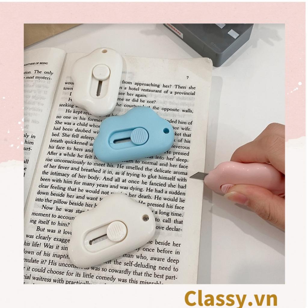 Dao Rọc Giấy Hình đám mây cute dễ thương, dài 6 CM có thể làm Móc khóa Classy PK920