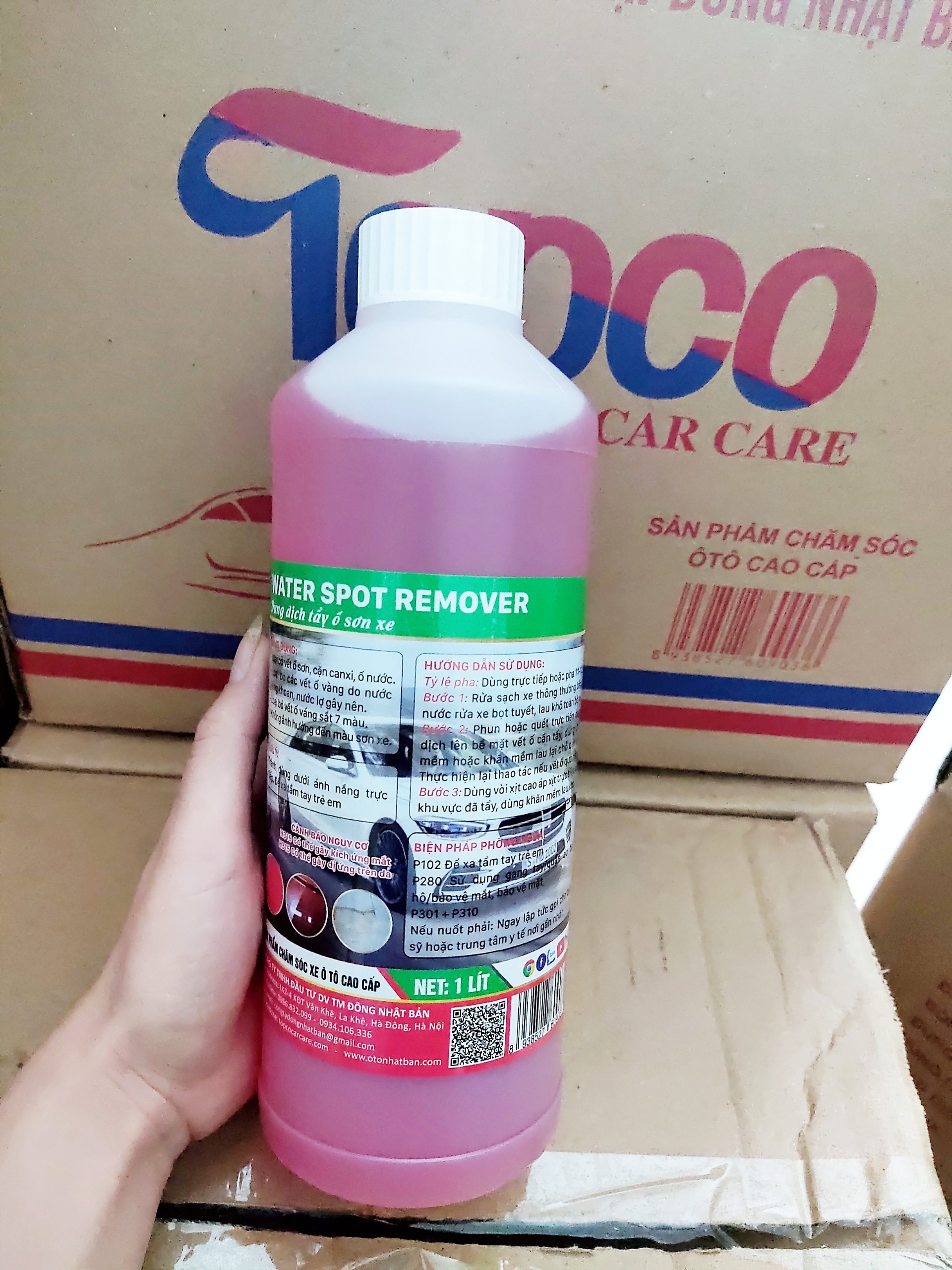 DUNG DỊCH TẨY Ố SƠN XE Ô TÔ TOPCO
