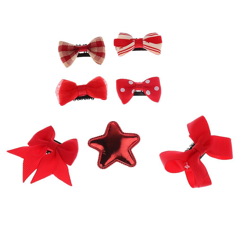 Mixed Design Kids Baby Girls Hair Bows, Hair Clips, Ribbon Alligator Hair Clips