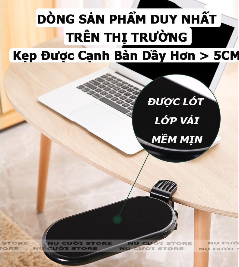 Lót Tay Chơi Game; Kệ Kê Cổ Tay Mở Rộng Bàn Làm Việc; Đỡ Cánh Tay Bàn Phím Văn Phòng; Bàn Làm Nail Tay Kẹp Cạnh Bàn