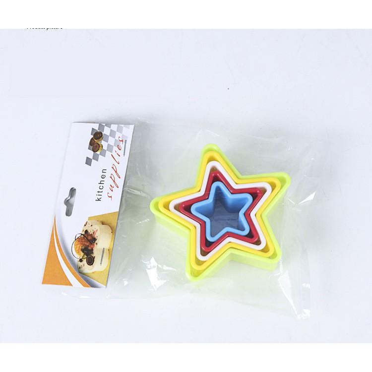 Bộ 5 khuôn nhấn nhựa hình ngôi sao