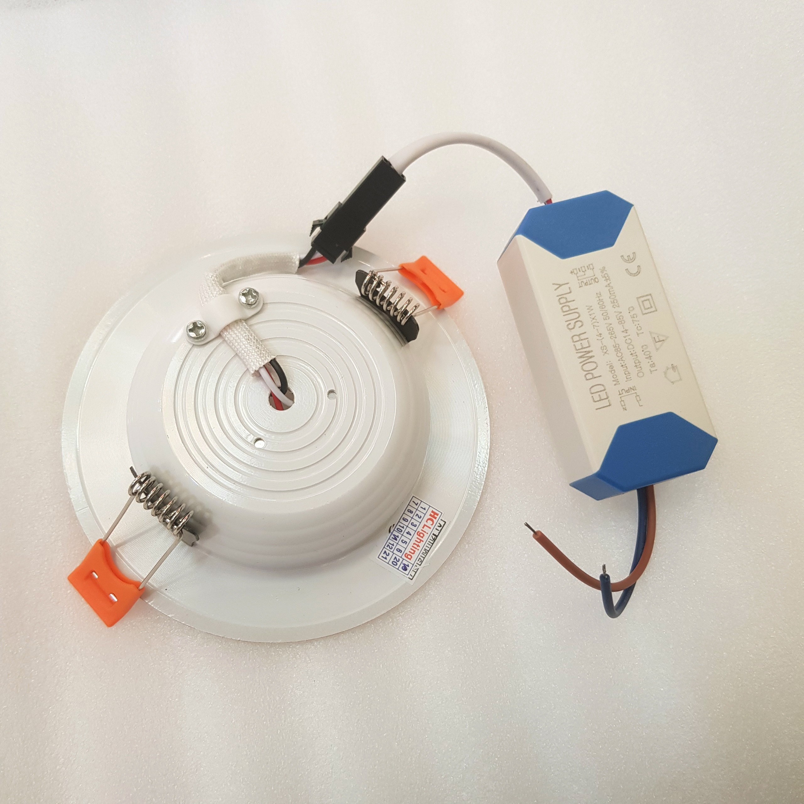 Comboo 5 đèn Led âm trần 7w viền vàng