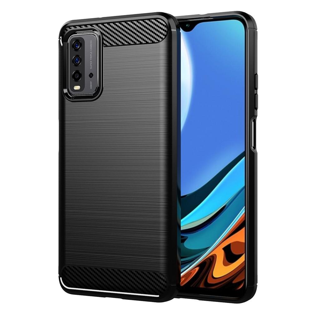 Ốp lưng cho Xiaomi Redmi 9T Note 9 4G dẻo Carbon phay xước chống sốc chống vân tay