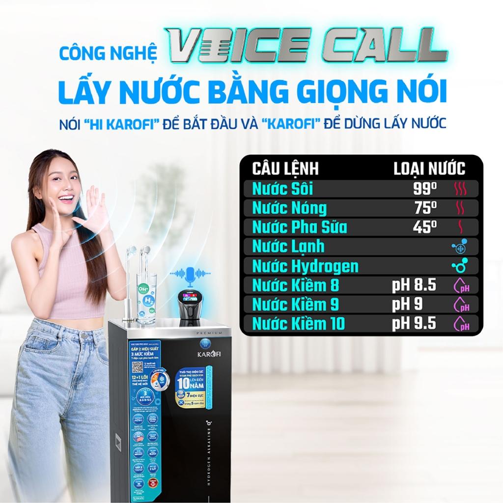 Máy lọc nước Hydro-ion Kiềm Nóng Lạnh KAROFI S88 Promax - 12+1 lõi, Kiềm Điện phân kiềm trực tiếp - Hàng Chính Hãng