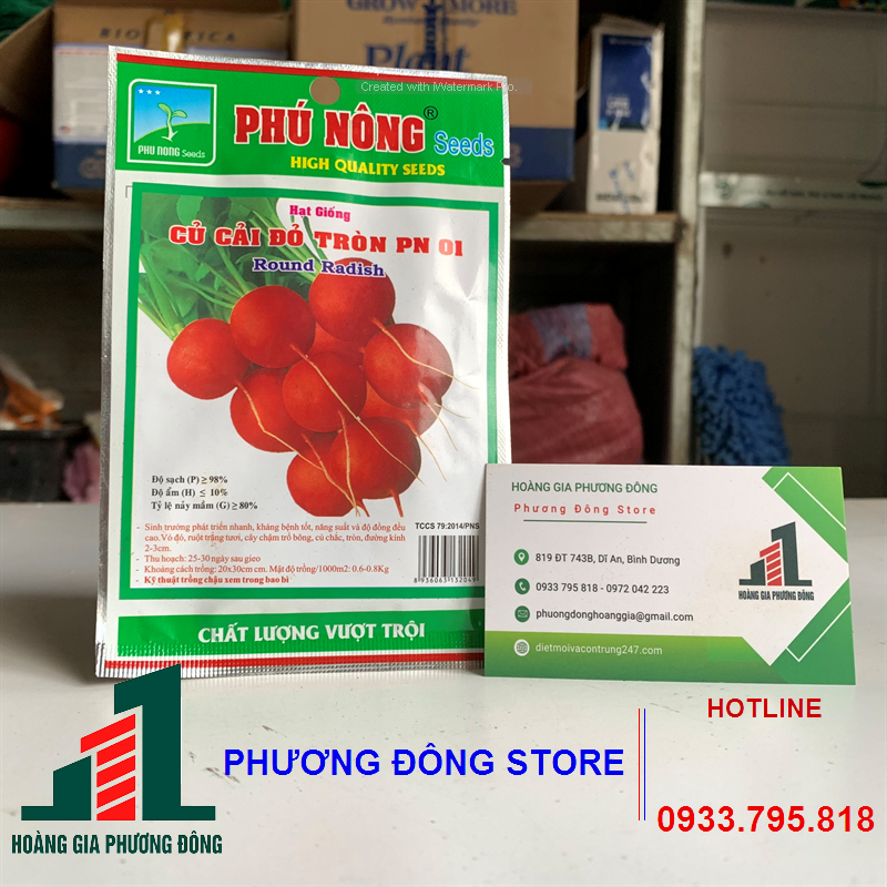 Combo 5-10 gói hạt giống Củ cải đỏ tròn năng suất cao - gói 5g