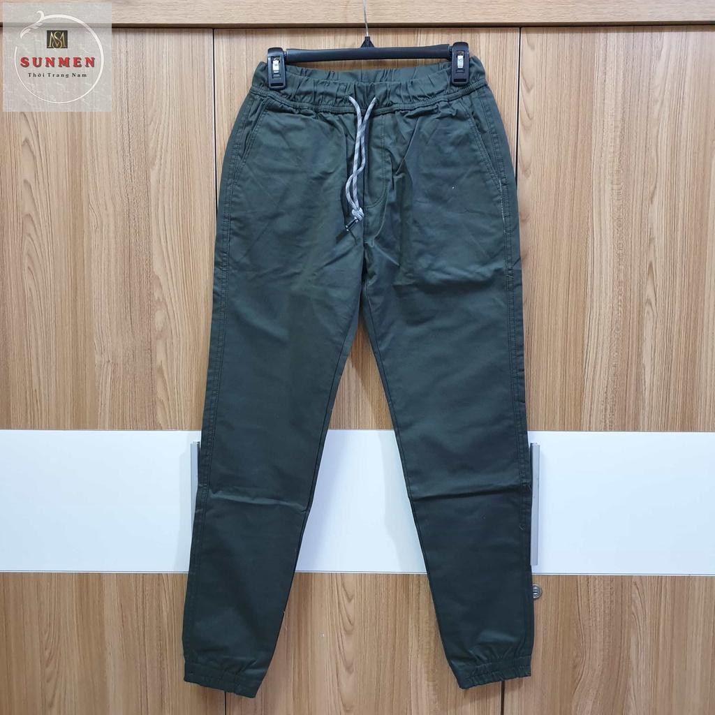 Quần Dài Jogger Kaki Nam Lưng Thun Co Dãn Cao Cấp 4 Chiều,Phong Cách Thể Thao Năng Động,Hàng VNXK