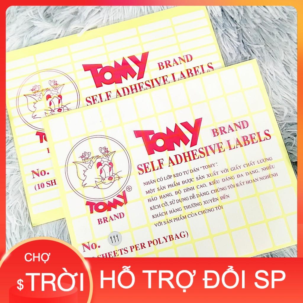 Nhãn Có Lớp Keo Tự Dán Decal Tomy A5 - Xấp 10 tờ