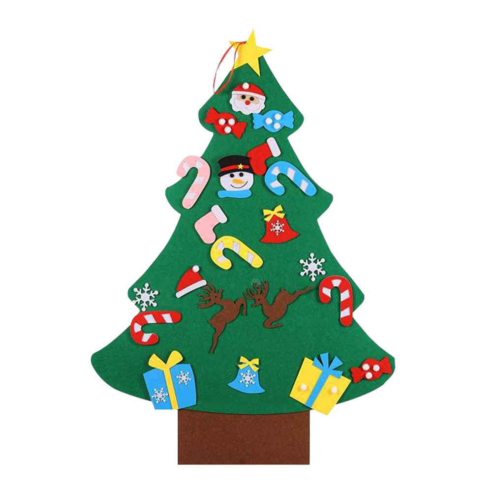 Cây Thông Noel Dán Tường Bằng Vải Dạ, Cây Thông Noel Treo Tường Trang Trí Giáng Sinh