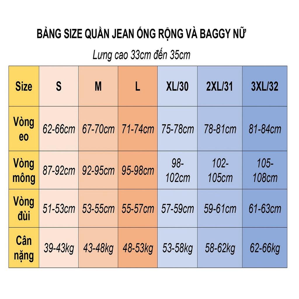 Quần Jean Baggy Nữ Thiêu Hoa Cúc Đủ Size Từ 43kg-68kg JBG219