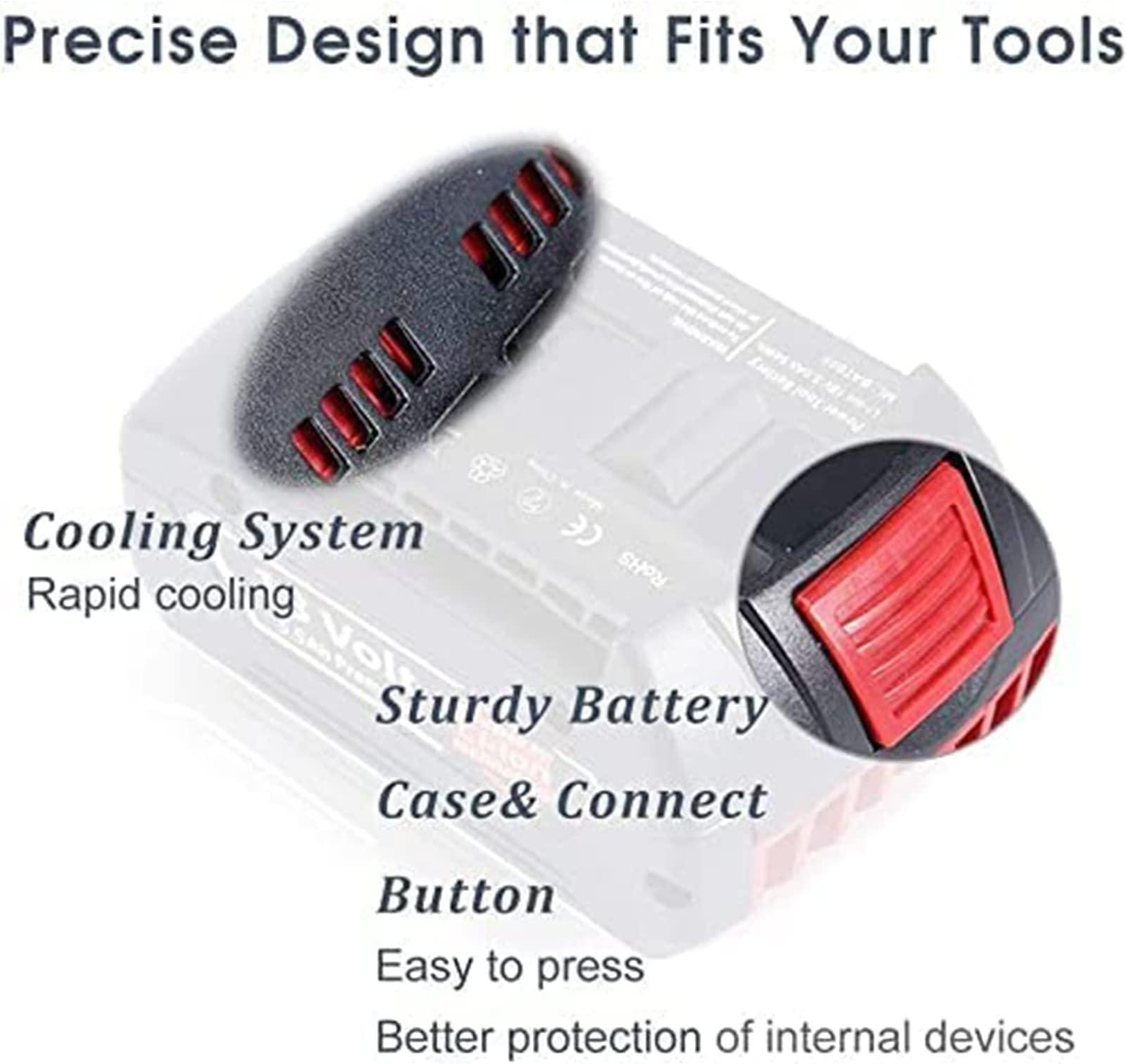 BAT609 BAT610 BAT618 BAT619 Pin Lithium Ion 18V 5500mAh Thay Thế Cho Máy Khoan Chuyên Nghiệp Bosch 18V Pin GBA 18V GSR 18V Màu sắc: Bộ chuyển đổi GBA sang PBA