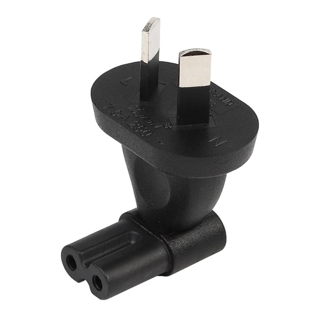 IEC 320 C7 to NEMA 1-15P Power Extension Adapter  Male to Female Converter