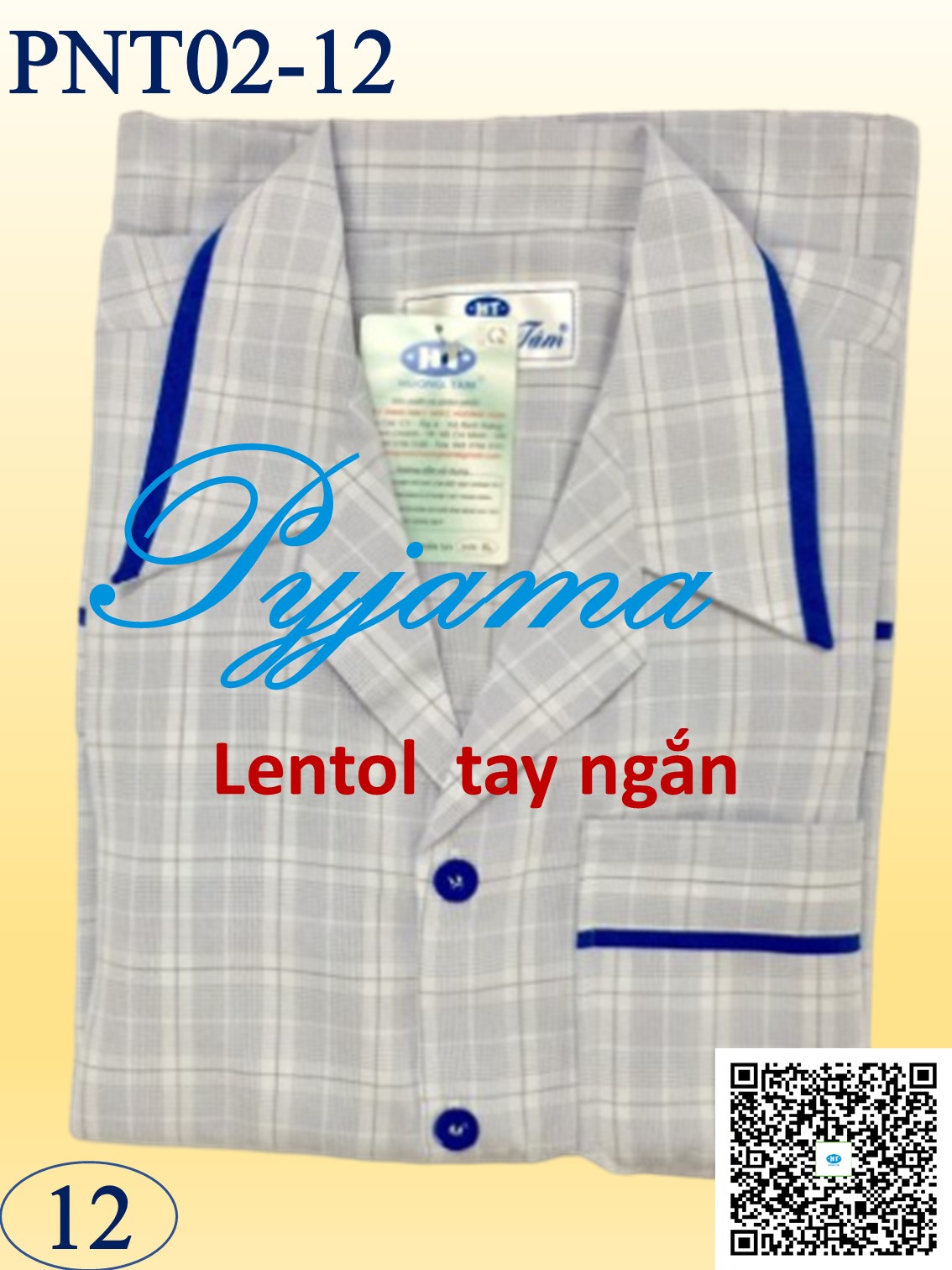 Bộ Pyjama HUONGTAM Lentol  tay Ngắn nam cao cấp(PNT02N6). Chất liệu vải Lentol loại tốt: mềm mại, thoáng mát, không phai màu
