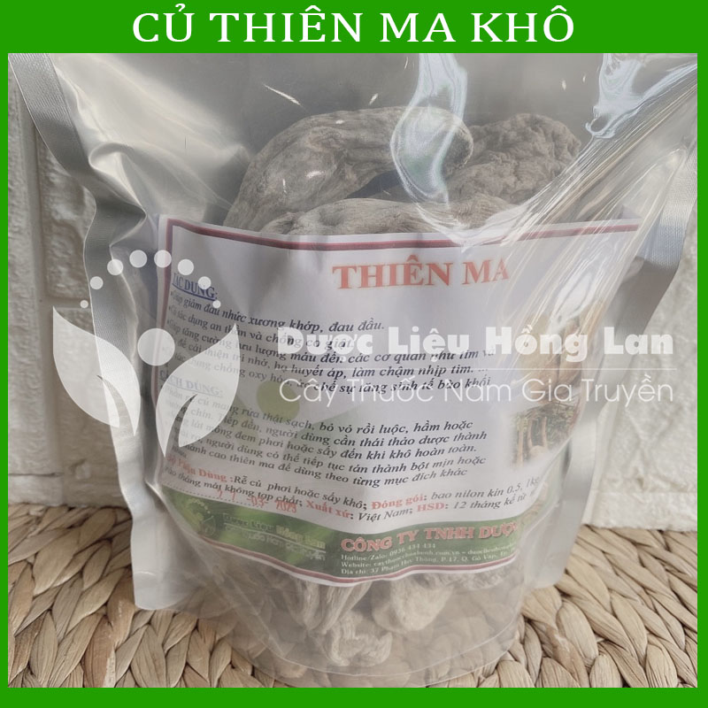 500G Củ Thiên Ma khô sạch loại 1