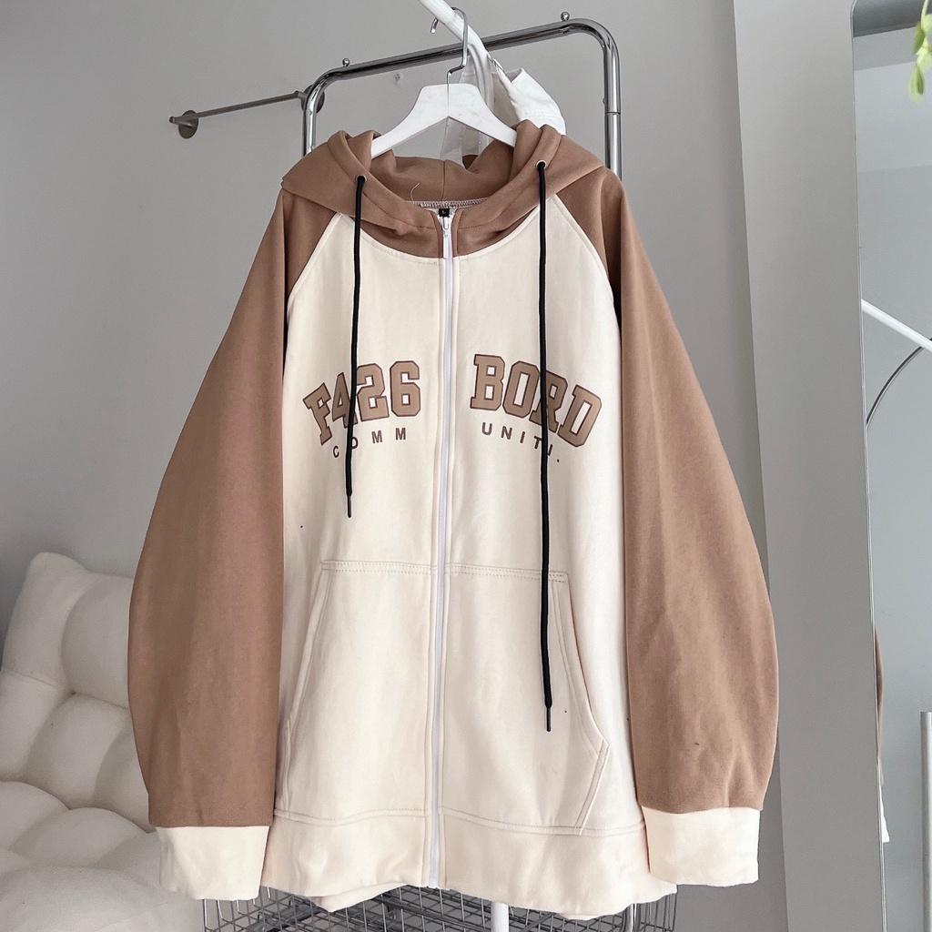 Áo Khoác Nỉ BORD , áo khoác hoodie trùm đầu phong cách Hàn Quốc chất liệu nỉ cao cấp dày dặn cá tính