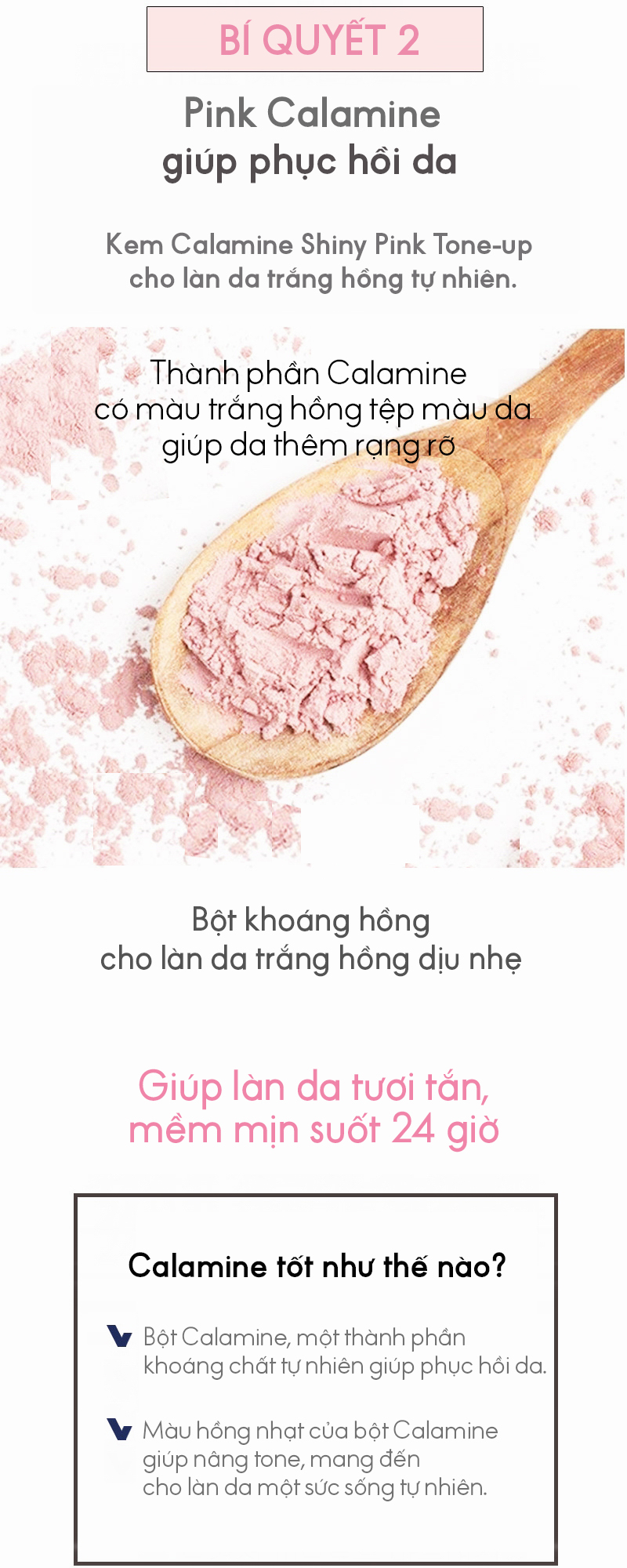 Kem nâng tông dưỡng da trắng hồng rạng rỡ - Natinda Calamine Shiny Pink Tone-Up Cream - 50g