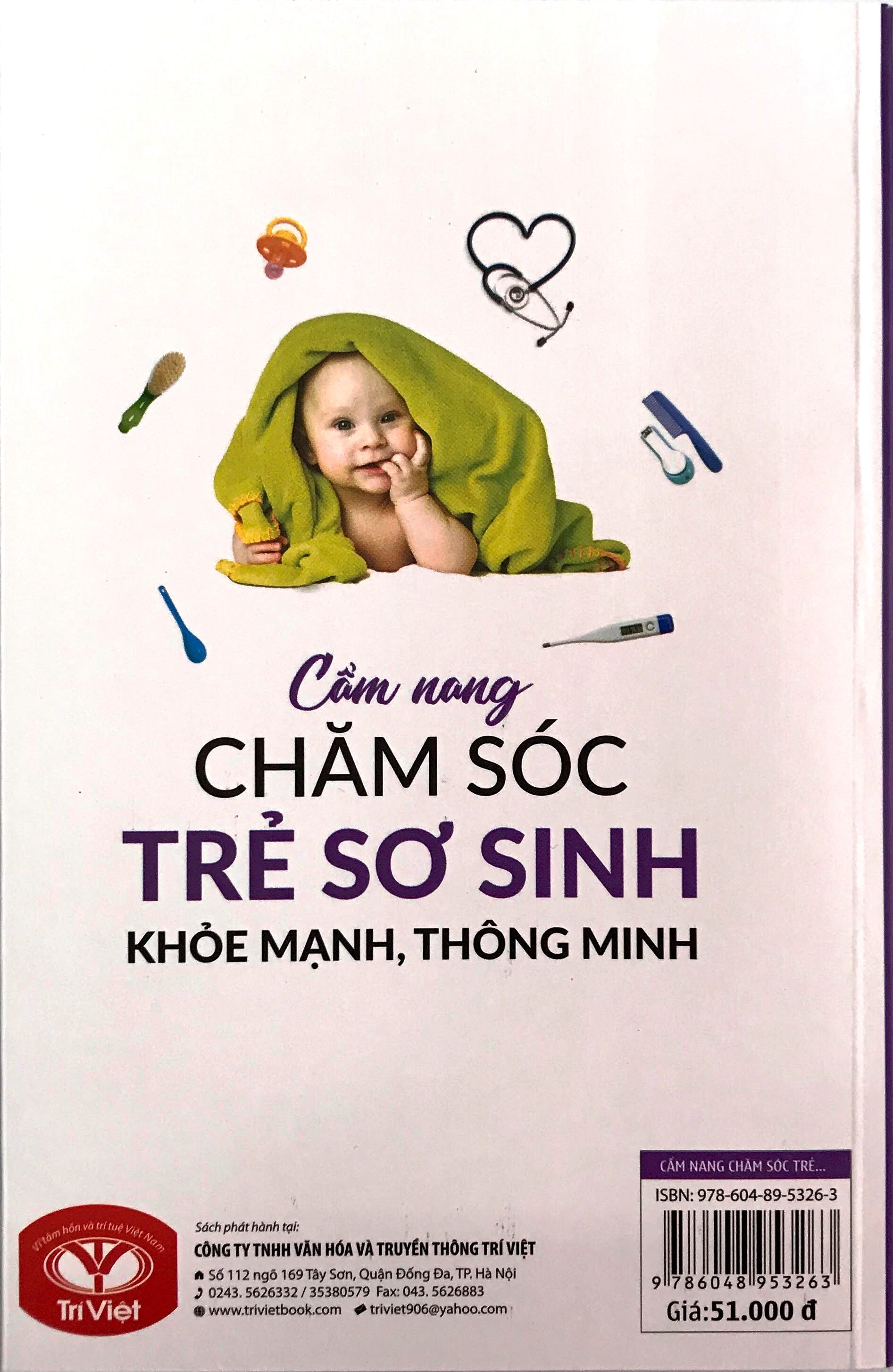 Cẩm Nang Chăm Sóc Trẻ Sơ Sinh Khỏe Mạnh, Thông Minh