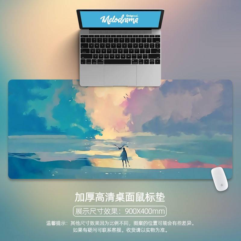 Tấm Lót Chuột Và Bàn Phím Họa Tiết Phong Cảnh Độc Đáo Cho Văn Phòng