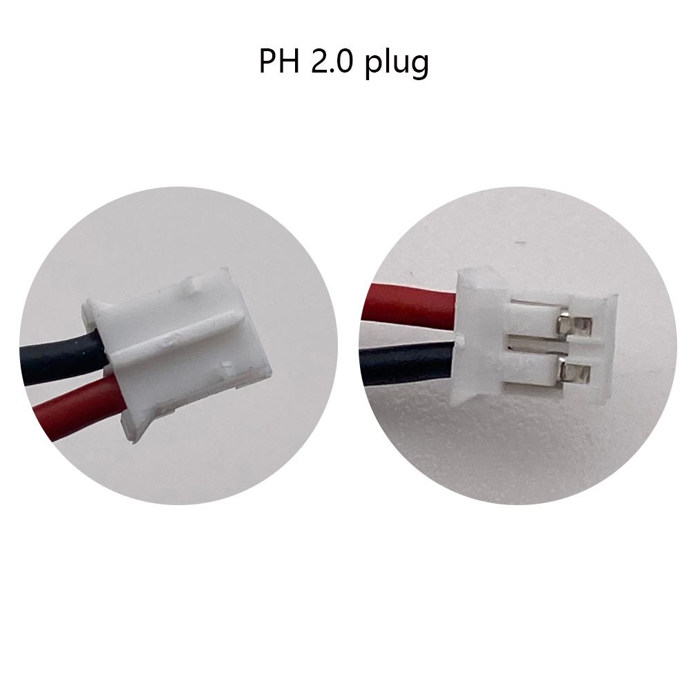 100% Dung lượng thực103450 Pin sạc 3.7V 2000mAh Polymer Lithium cho Camera Loa Bluetooth PH 2.0mm Phích cắm 2 chân Điện áp danh định: 3.7V