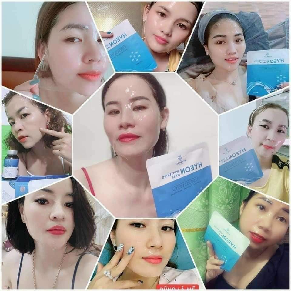 HYEON WHITENING MASK| Mặt nạ thủy tinh Hyeon Lab|Dưỡng da, cung cấp dưỡng chất giúp da căng, sáng mịn ,Cấp ẩm cho làn da