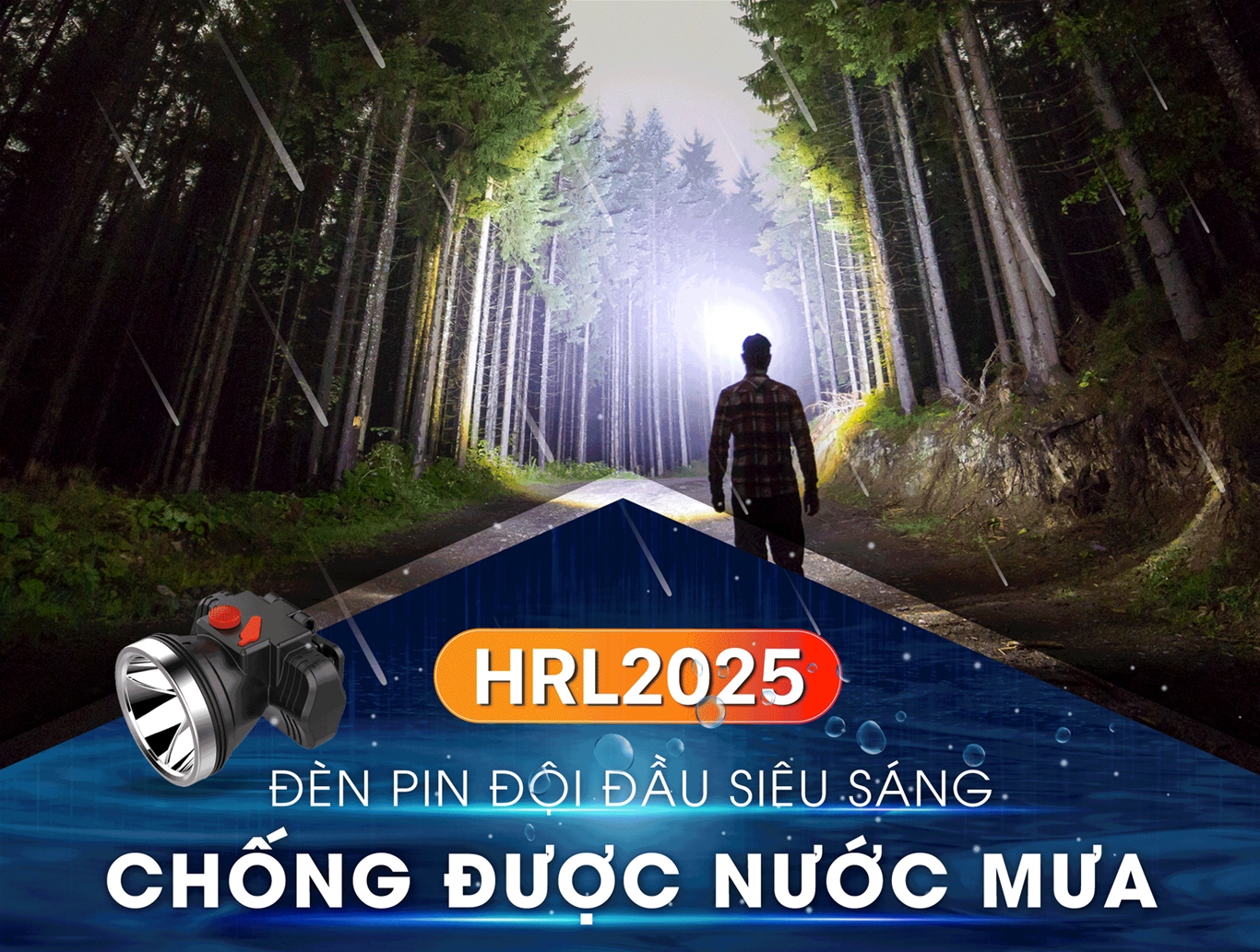 Đèn sạc đội đầu siêu sáng chính hãng Roman ELE2025